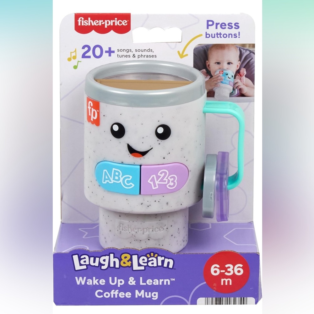 Fisher price laugh & learn wake up & learn coffee mug